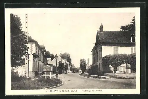 AK Rozay-en-Brie, Faubourg de Gironde