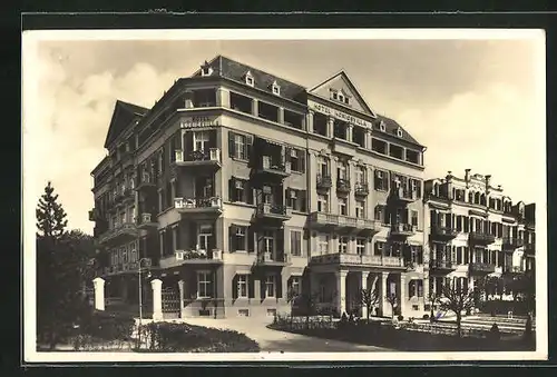 AK Franzensbad, Ansicht vom Hotel Königsvilla