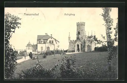 AK Franzensbad, Cafe-Restaurant Salingburg