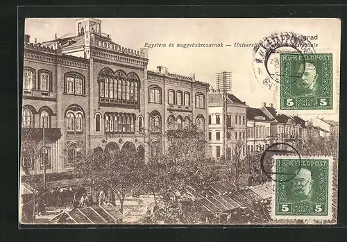 AK Belgrad, Universität und grosse Markthalle