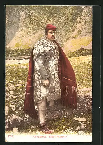 AK Crnogorac, Montenegriner in Volkstracht