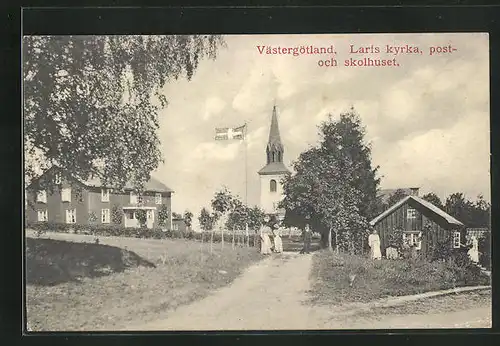 AK Västergötland, Larts kyrka, Post och skolhuset