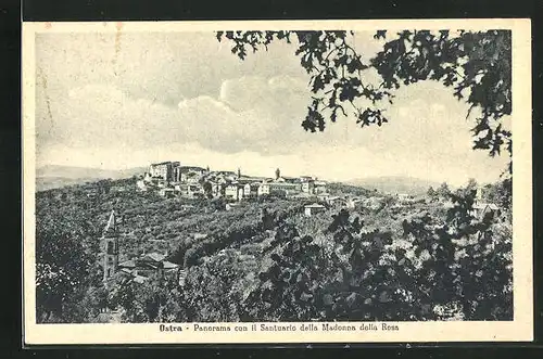 AK Ostra, Panorama con il Santuario della Madonna della Rosa