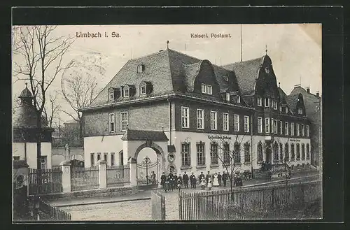 AK Limbach i. Sa., Kaiserliches Postamt