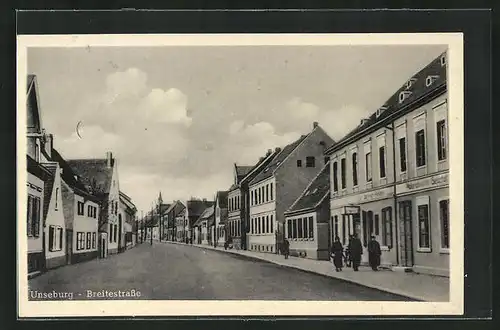 AK Unseburg, Blick in die Breitestrasse