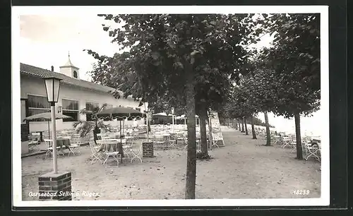 AK Sellin a. Rügen, Am Strand-Café