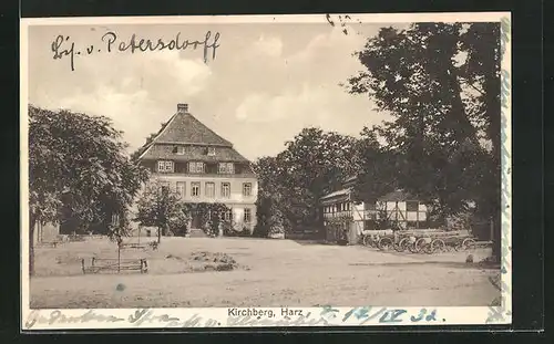 AK Kirchberg /Harz, Schlossgut von Petersdorff