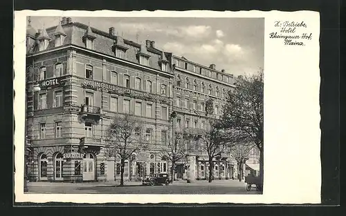 AK Mainz, Hotel Rheingauer Hof, Königshof