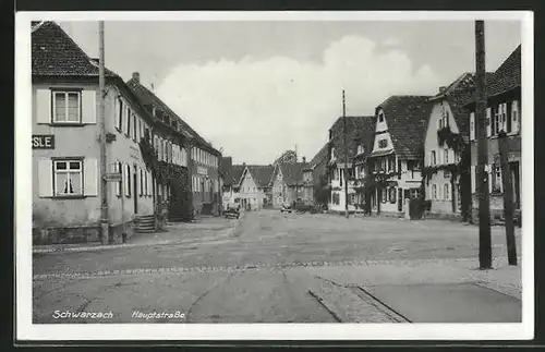 AK Schwarzach, Blick in die Hauptstrasse