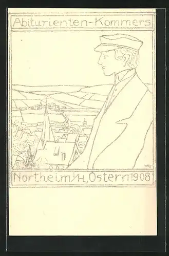 AK Northeim i. H., Abiturienten-Kommers, Absolvia Ostern 1908