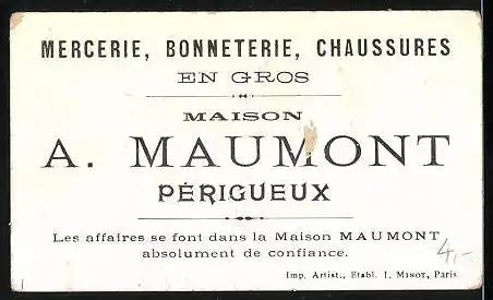 Kaufmannsbild A. Maumont Périgueux, Fabrication des Brosses par des Aveugles