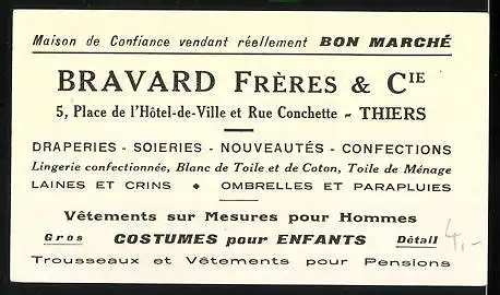 Kaufmannsbild Bravard Fréres & Cie., Costumes pour Enfants, Le Cheval, Ansicht von zwei Pferden