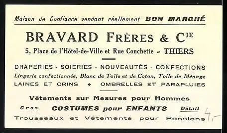 Kaufmannsbild Bravard Fréres & Cie., Costumes pour Enfants, Le Chaval, Ansicht von zwei Pferden