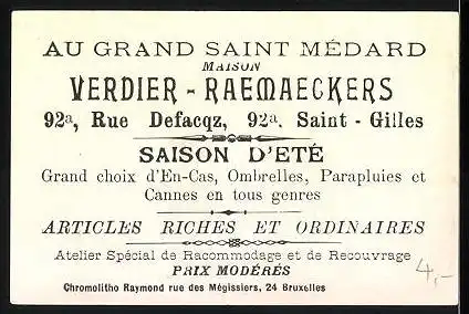 Kaufmannsbild Verdier-Raemaeckers, Articles Riches et Ordinaires, Banderillas de Frente, Stierkämpfer