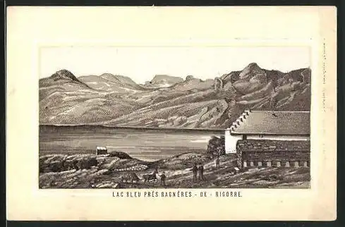 Kaufmannsbild Bagnéres, Lac Bleu, L. Canzin, Pharmacie de 1. Classe, Ex-Interne des Hópitaux