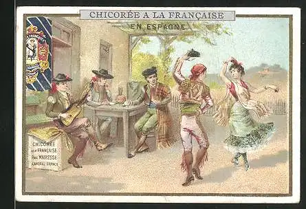 Sammelbild Chicoree a la Francaise Paul Mairesse, En Espagne, Tanz