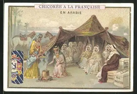 Sammelbild Chicoree a la Francaise Paul Mairesse, En Arabie