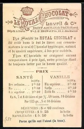 Sammelbild Royal Chocolat, zwei Soldatenkinder beim Kartenspiel