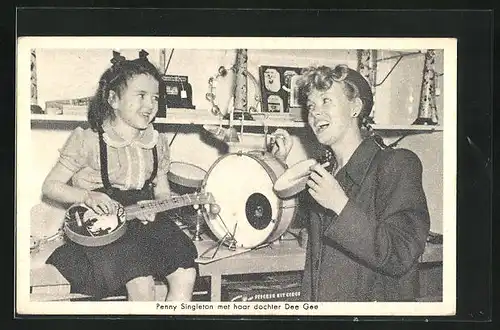 AK Schauspielerin Penny Singleton met haar dochter Dee Gee