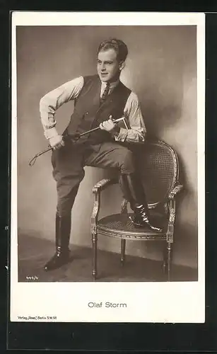 AK Schauspieler Olaf Storm im Kostüm einer Filmrolle