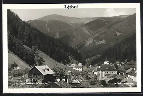 AK Turrach, Ortsansicht aus der Vogelschau