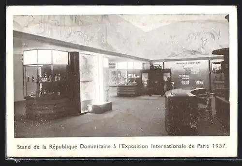 AK Paris, Exposition internationale 1937, Stand de la Republique Dominicaine