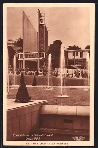AK Paris, Exposition Internationale 1937, Pavillon de la Norvege