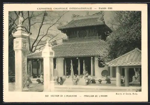AK Paris, Exposition coloniale internationale 1931, Section de l'Inochine, Pavillon de l'Annam