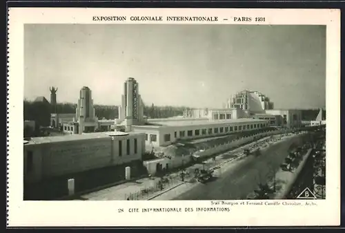 AK Paris, Exposition coloniale internationale 1931, Cite Internationale des Informations