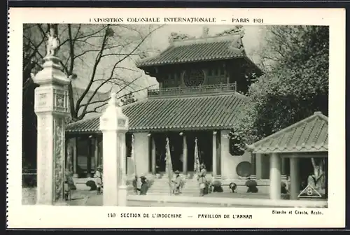AK Paris, Exposition coloniale internationale 1931, Section de l'Inochine, Pavillon de l'Annam