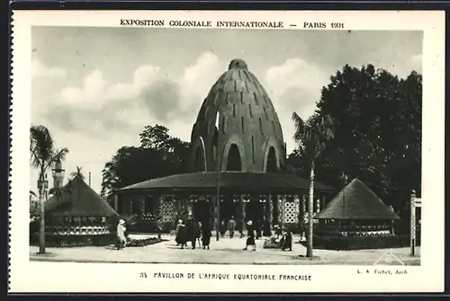 AK Paris, Exposition coloniale internationale 1931, Pavillon de l`Afrique Equatoriale Francaise