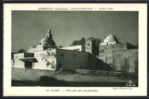 AK Paris, Exposition coloniale internationale 1931, Pavillon Cote Sud-Algerier