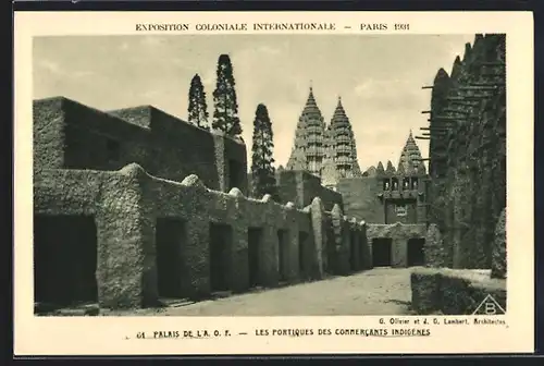 AK Paris, Exposition coloniale internationale 1931, Palais de l`A. O. F.
