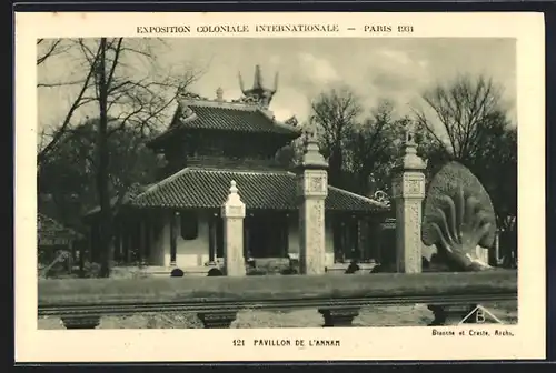 AK Paris, Exposition coloniale internationale 1931, Pavillon de l'Annam