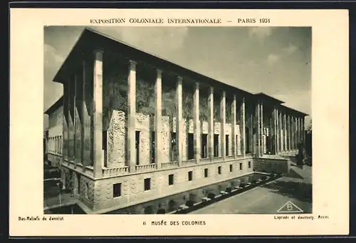 AK Paris, Exposition Colonale Internationale 1931, Musee des Colonies