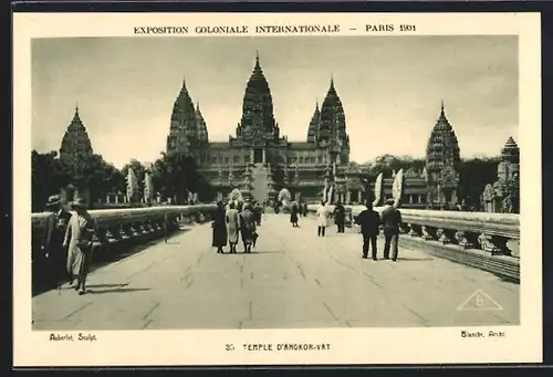 AK Paris, Exposition coloniale internationale 1931, Temple d` Angkor-Vat