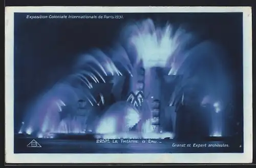 AK Paris, Exposition coloniale internationale 1931, Le Theatre d'Eau