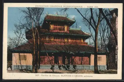AK Paris, Exposition coloniale internationale 1931, Pavillon de l`Annam