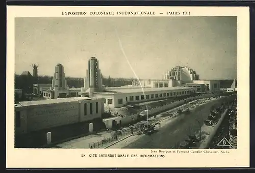 Klapp-AK Paris, Exposition coloniale internationale 1931, Cite Internationale des Informations