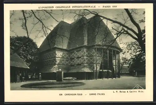 AK Paris, Exposition coloniale internationale 1931, Cameroun-Togo, Grand Palais