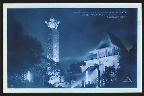AK Paris, Exposition coloniale internationale 1931, Madagascar, la nuit