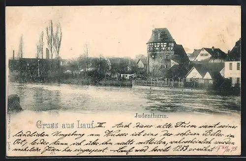 AK Lauf, Blick zum Judenthurm