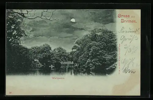 Mondschein-AK Bremen, Wallpartie