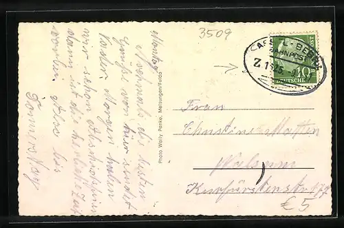 AK Beiseförth a. d. Fulda, Uferpartie