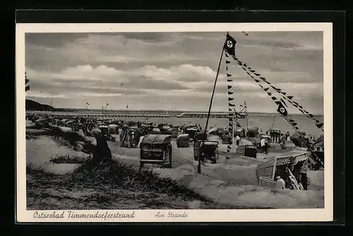 AK Timmendorferstrand, Ostseebad, Am Strand mit n