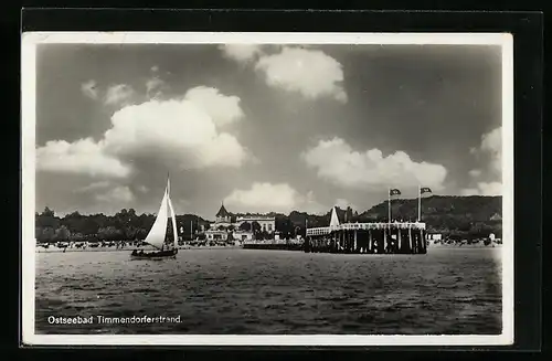 AK Timmendorferstrand, Ostseebad, Kurhotel Denker mit n