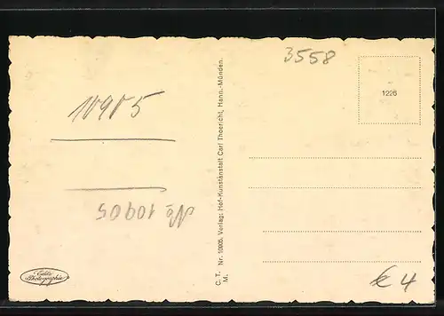 AK Frankenberg a. d. Eder, Teilansicht mit Kirche