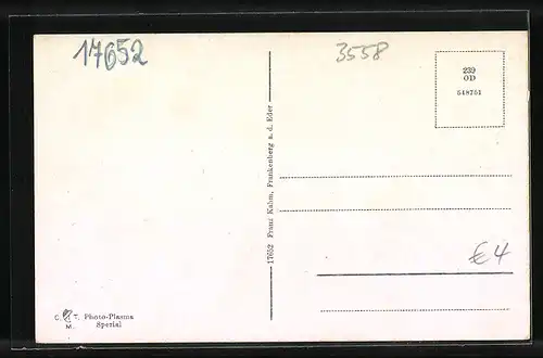 AK Frankenberg a. d. Eder, Teilansicht mit Kirche