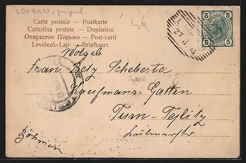 AK Lovrana, Villen am südlichen Strand