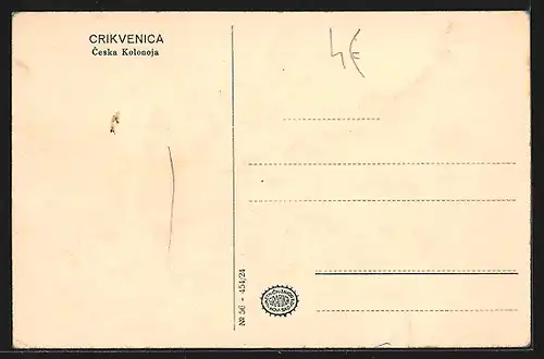 AK Crikvenica, Ceska kolonija mit Booten